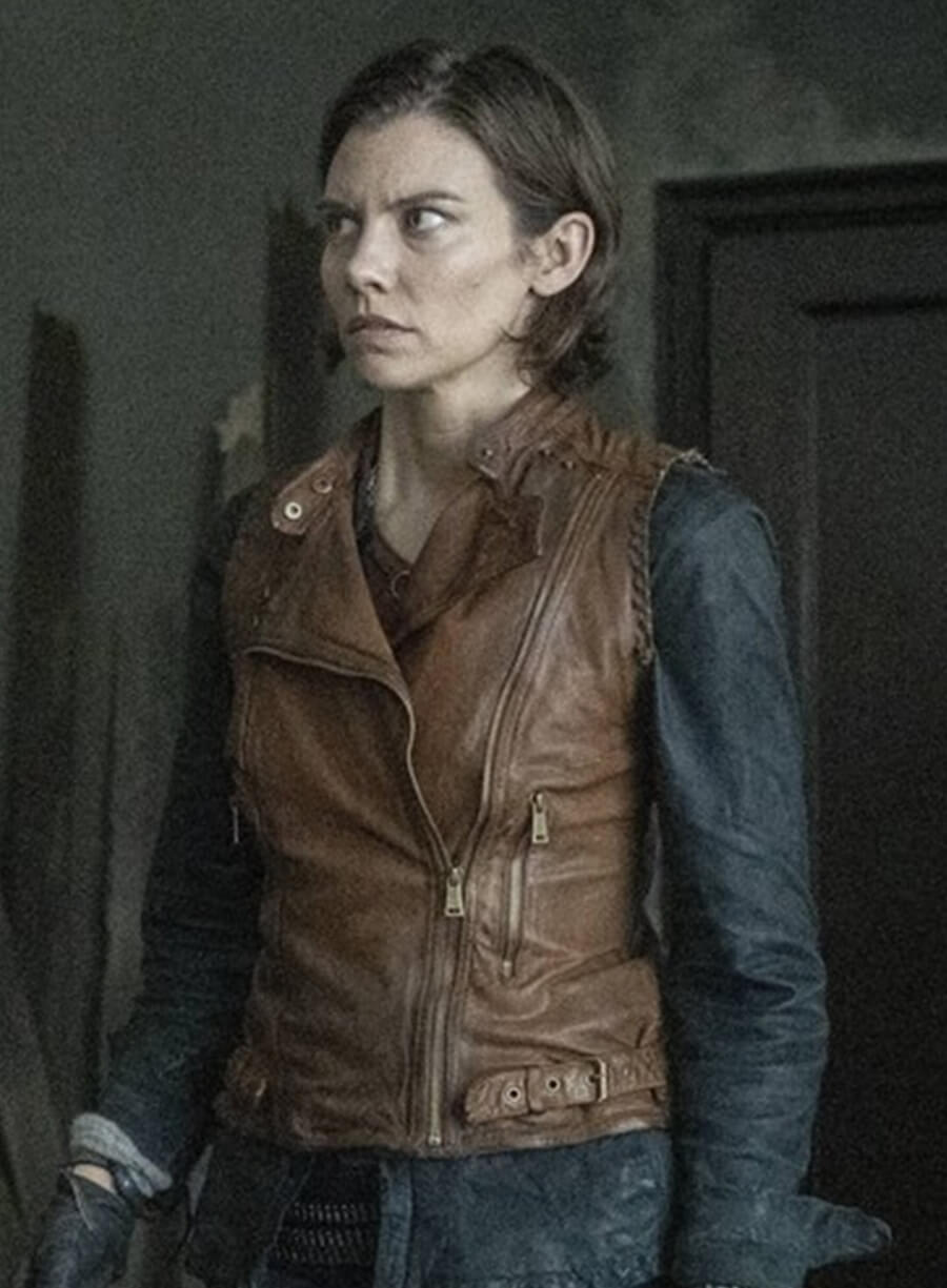 Lauren Cohan Leather Vest