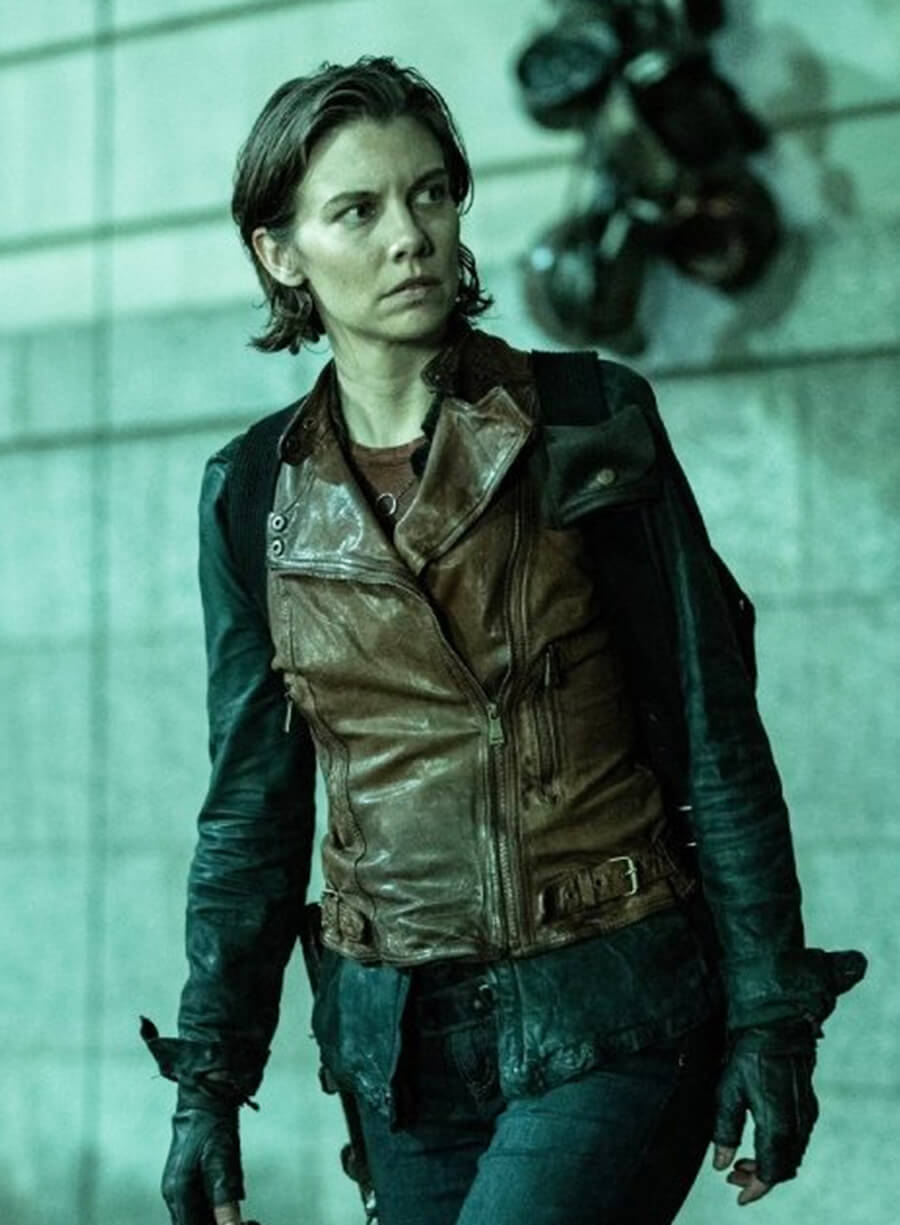 Lauren Cohan The Walking Dead: Dead City Maggie Rhee Leather Vest