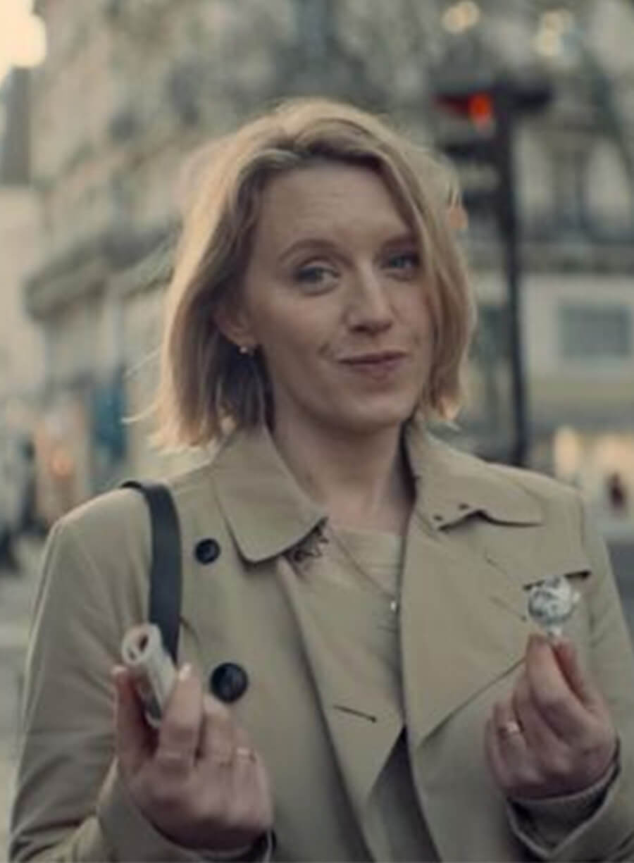 Ludivine Sagnier Lupin S01 Claire Trench Coat
