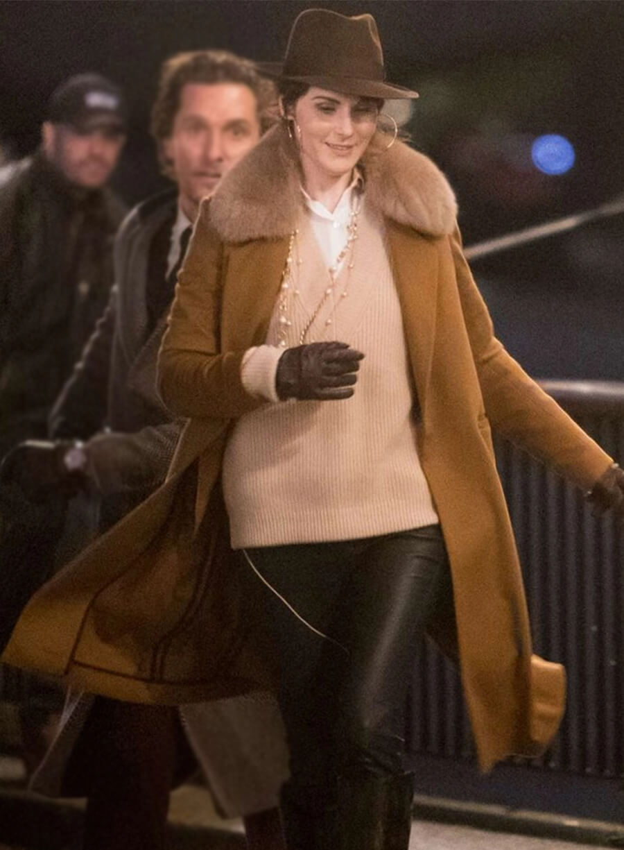 Michelle Dockery The Gentlemen 2024 Brown Coat