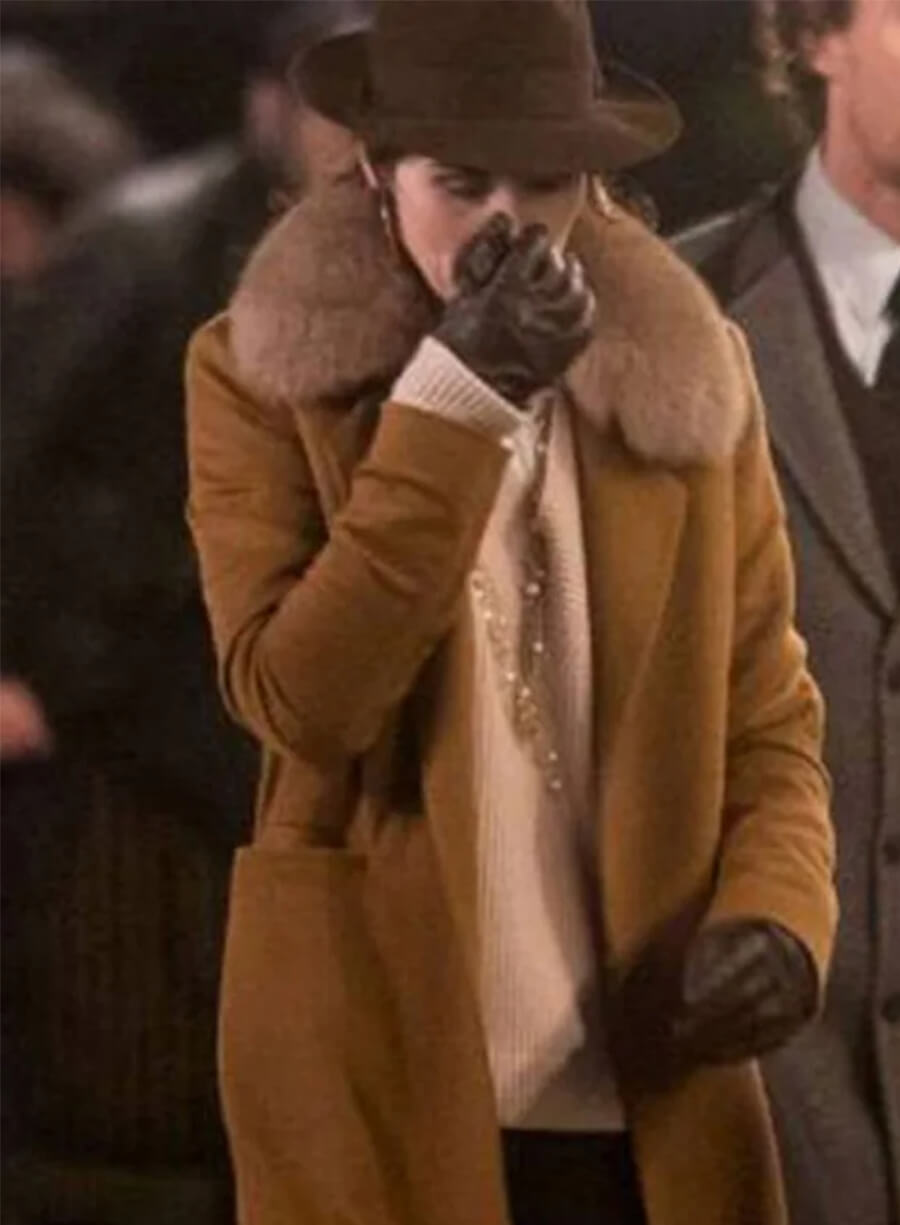 Michelle Dockery The Gentlemen 2024 Brown Coat