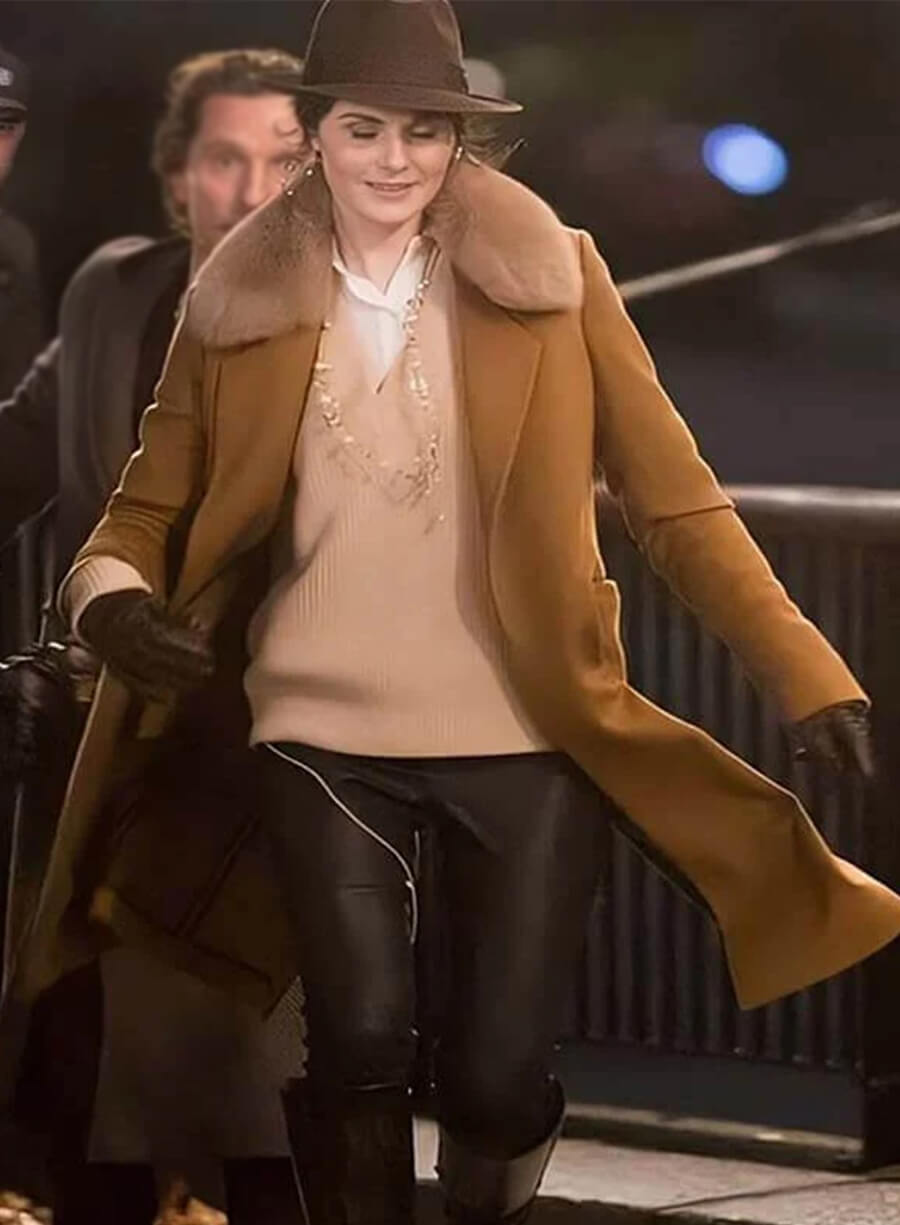 Michelle Dockery The Gentlemen 2024 Brown Coat