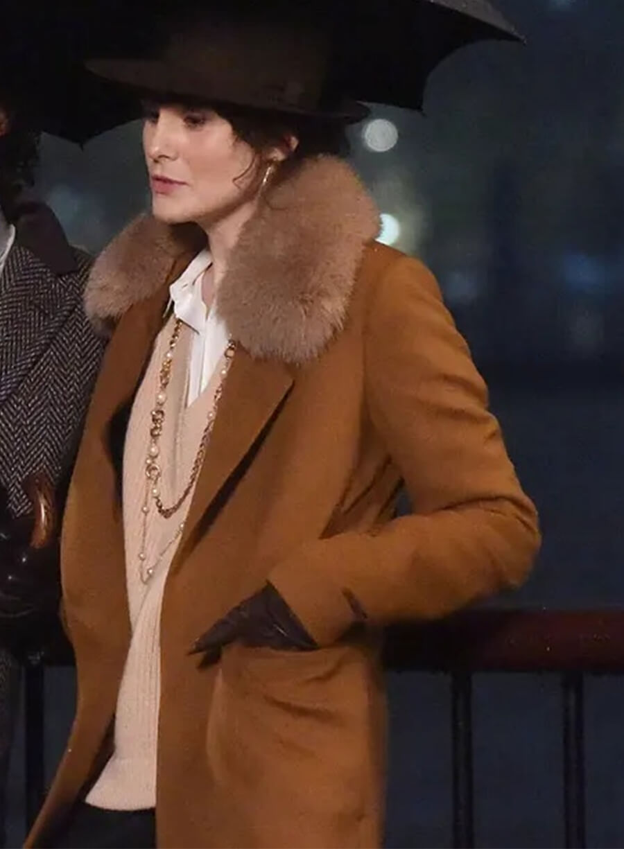 Michelle Dockery The Gentlemen 2024 Brown Coat