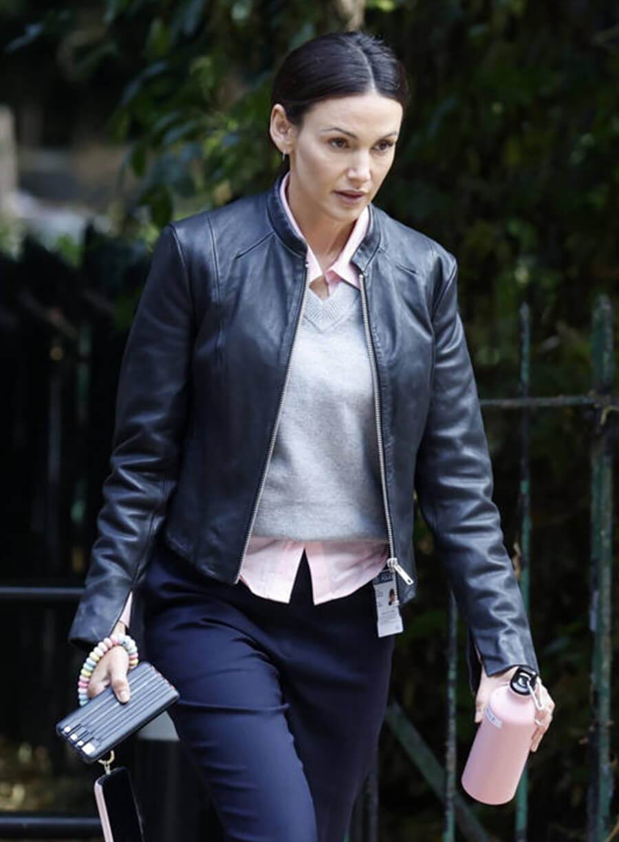 Michelle Keegan The Blame S01 Di Emma Crane Leather Jacket