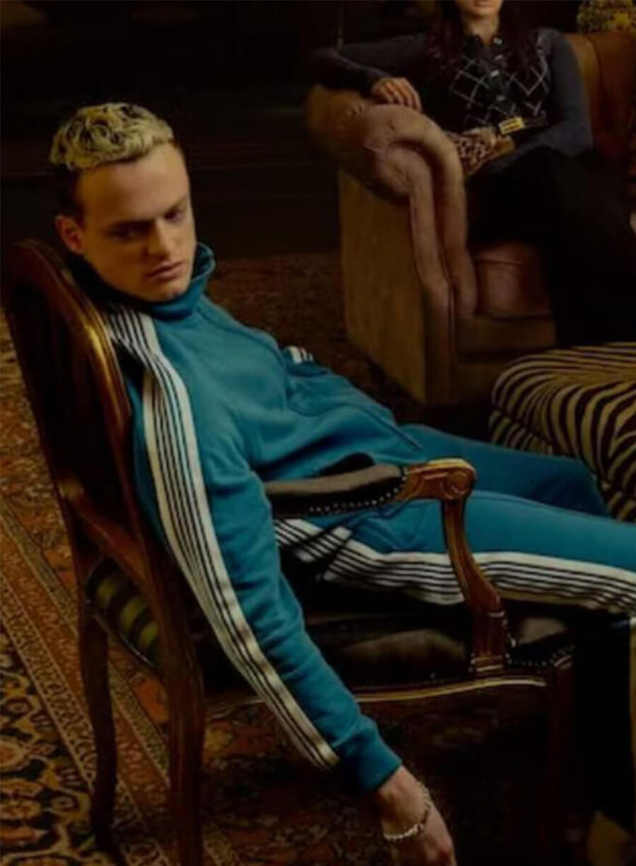 MobLand S01 Eddie Harrigan Blue Track Jacket