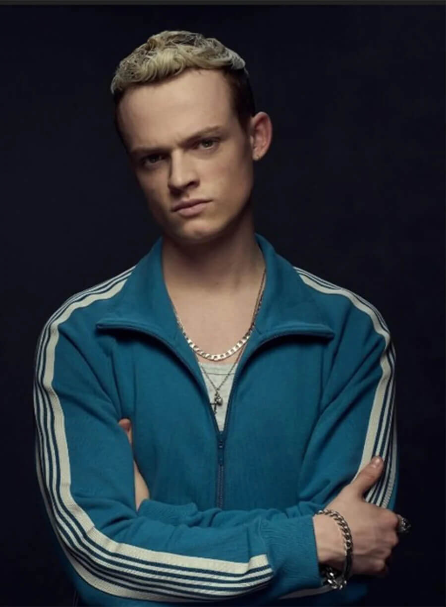 MobLand S01 Eddie Harrigan Blue Track Jacket