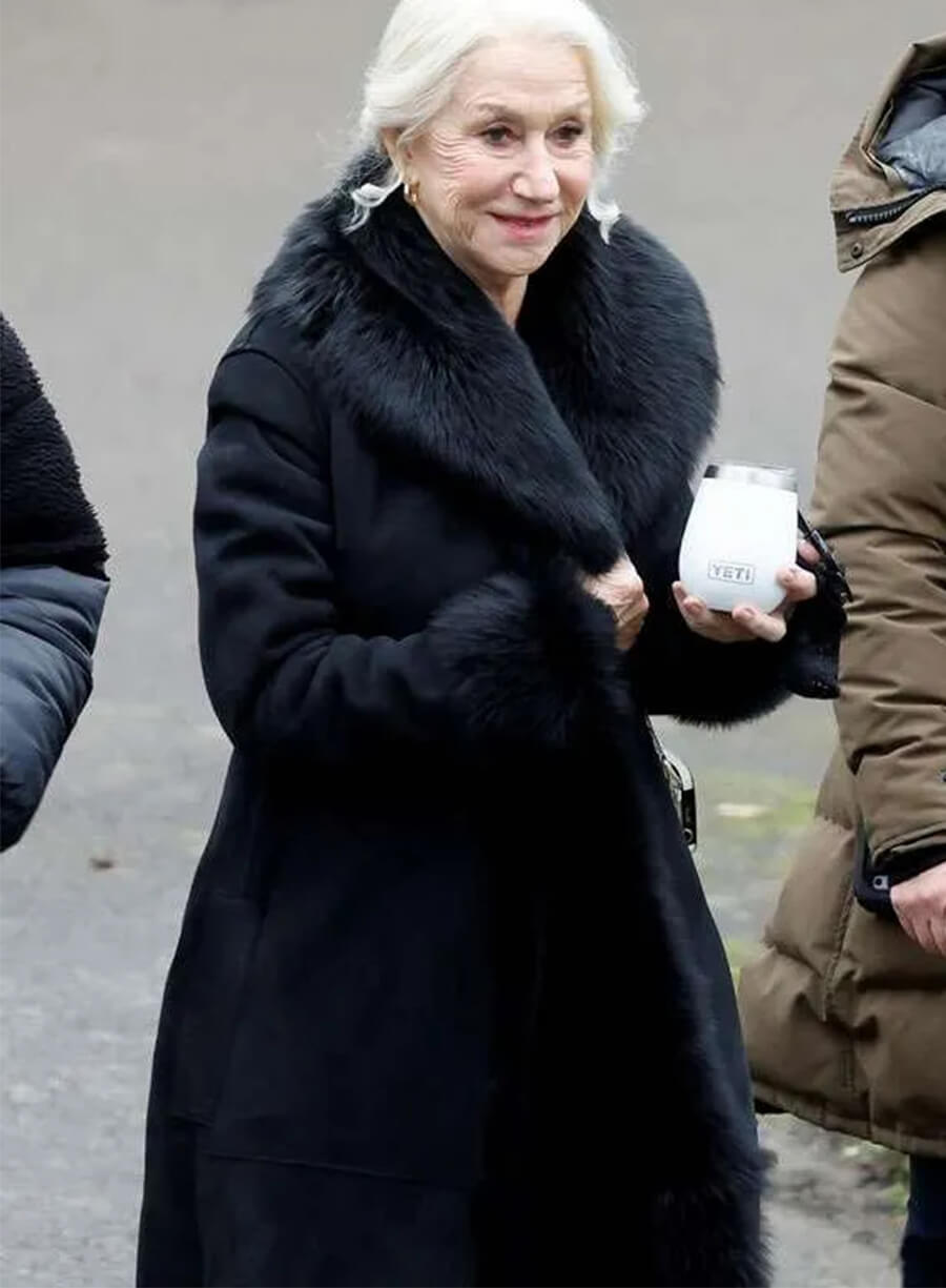 MobLand S01 Maeve Harrigan Black Suede Coat