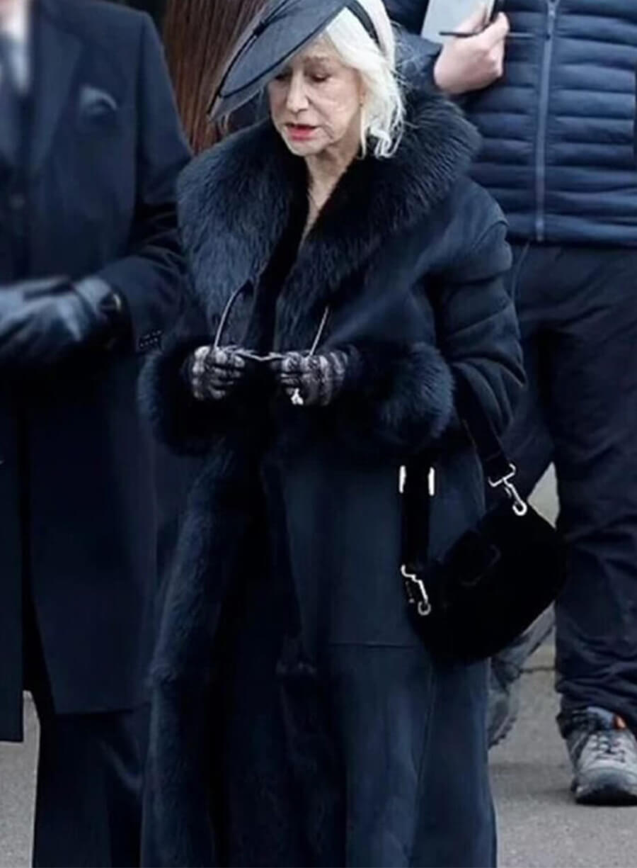 MobLand S01 Maeve Harrigan Black Suede Coat