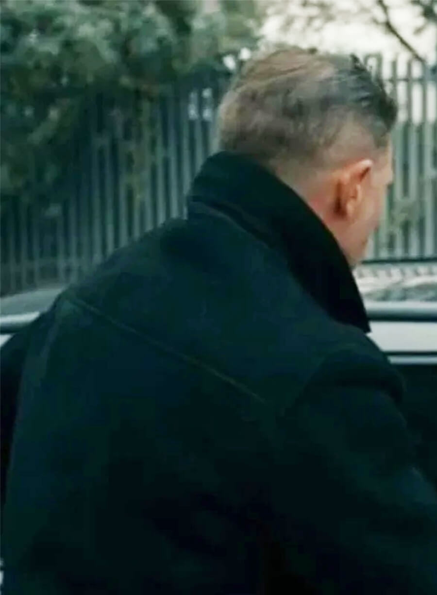 MobLand S01 Tom Hardy Black Wool Coat