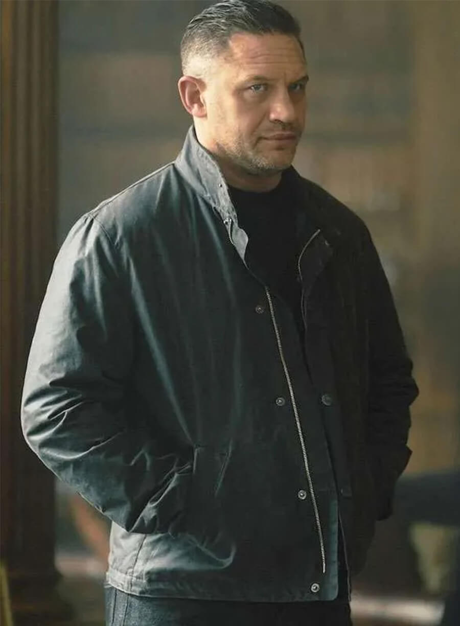 Mobland S01 Tom Hardy Grey Cotton Jacket