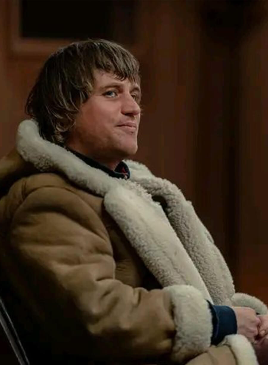 MobLand S02 Johnny Flynn Suede Shearling Coat