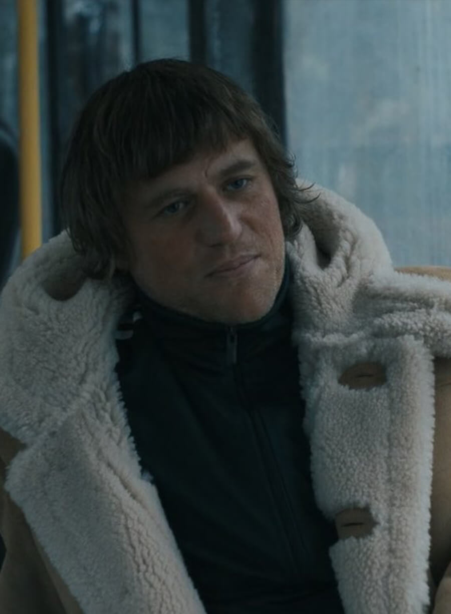 MobLand S02 Johnny Flynn Suede Shearling Coat