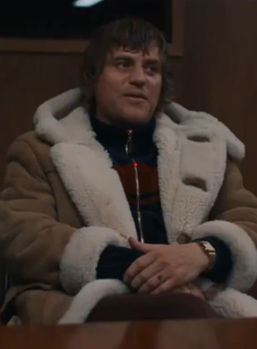 MobLand S02 Johnny Flynn Suede Shearling Coat