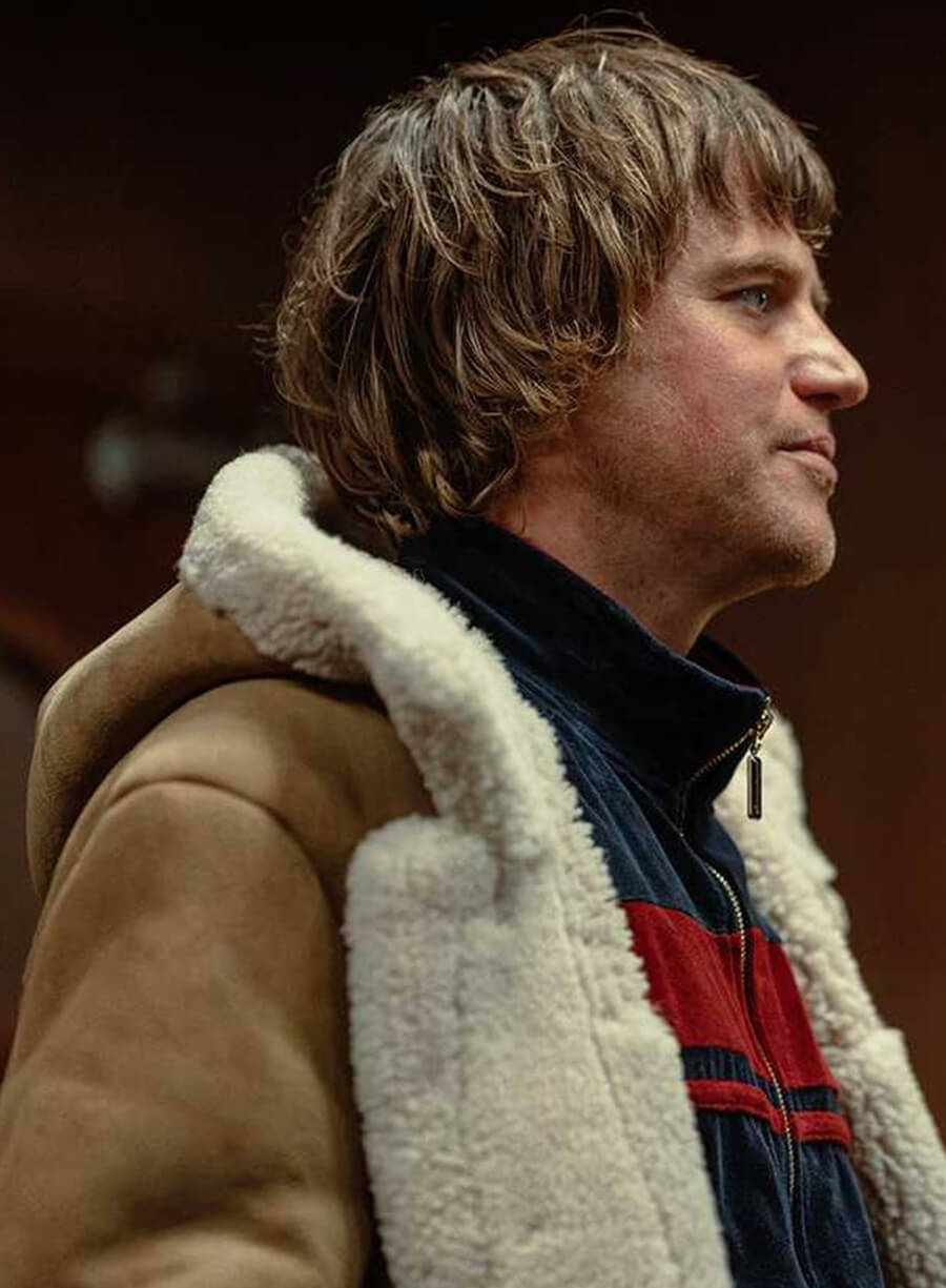 MobLand S02 Johnny Flynn Suede Shearling Coat
