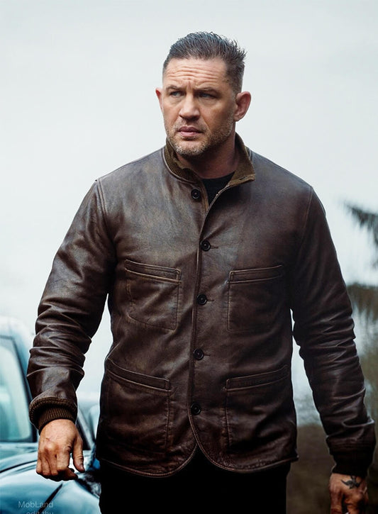 MobLand S02 Tom Hardy Harry Brown Leather Jacket
