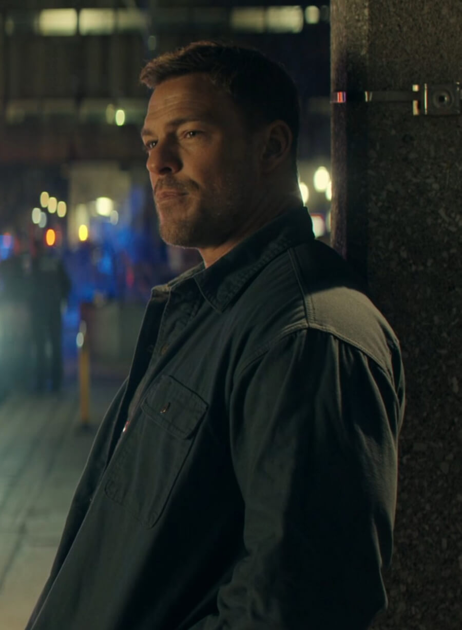 Neagley S01 Alan Ritchson Grey Overshirt Jacket