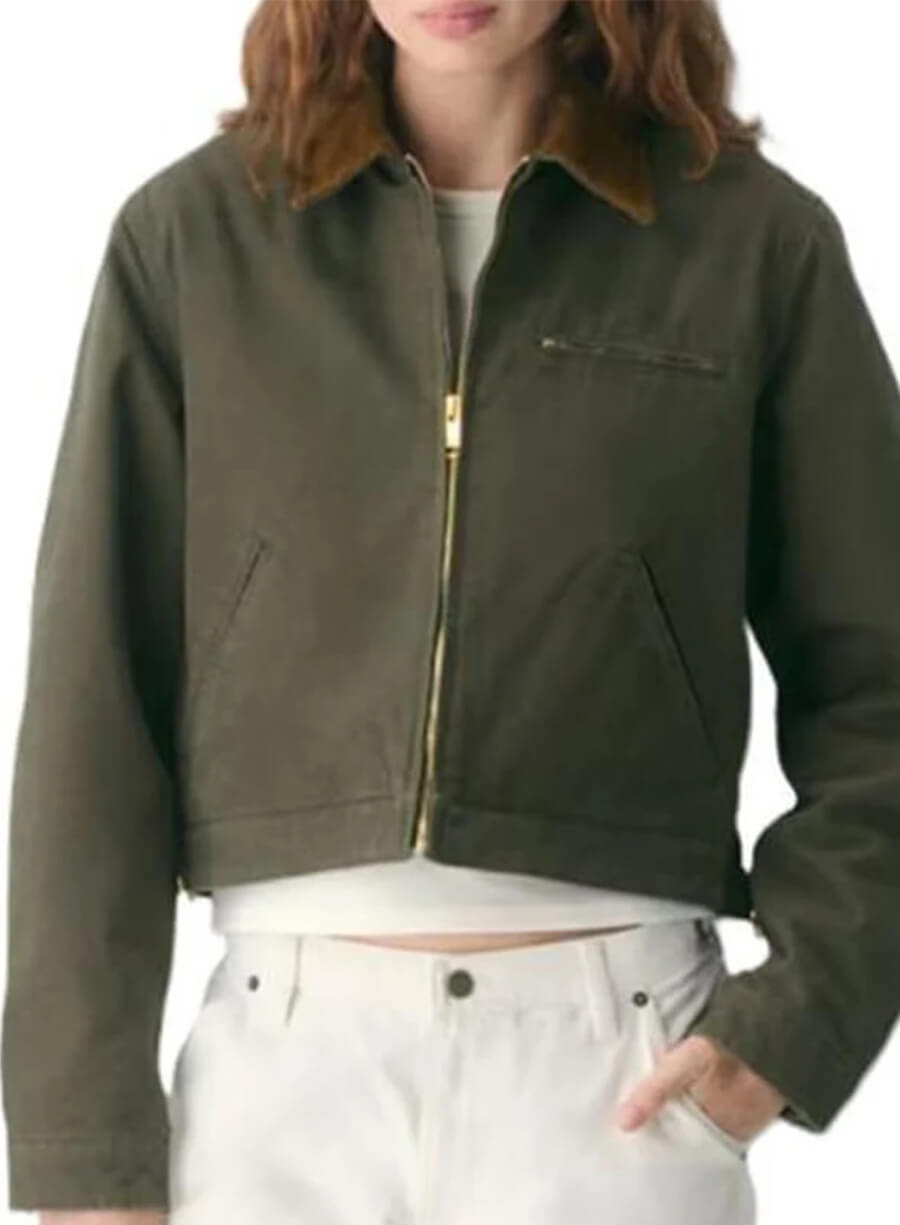 Renee Birdwhistle Green Cotton Jacket