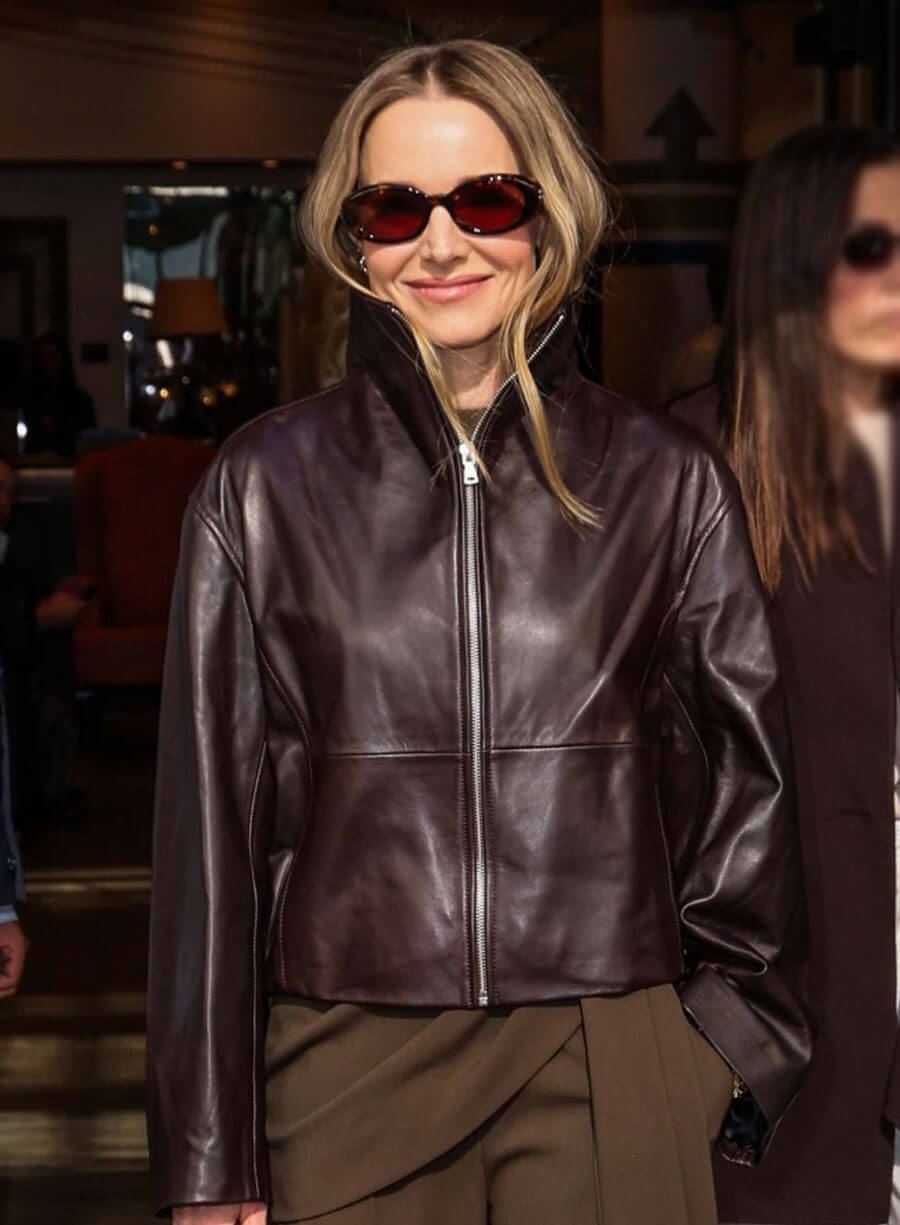 Nobody Wants This Burgundy  Leather Jacket