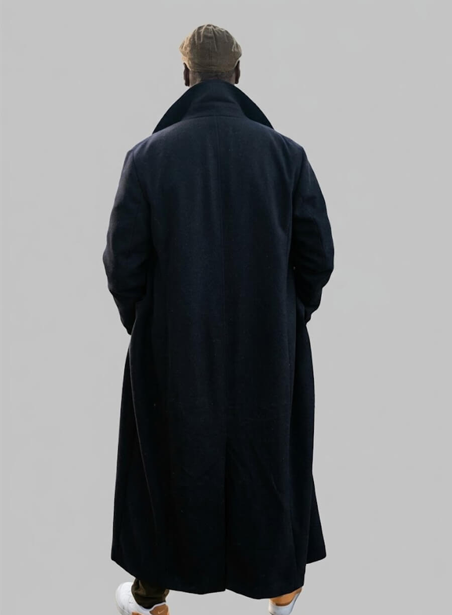 Omar Sy Lupin S02 Wool Coat