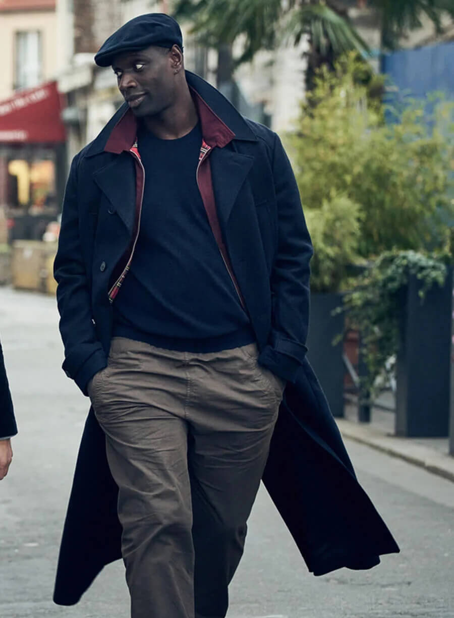 Assane Diop Black Wool Long Coat