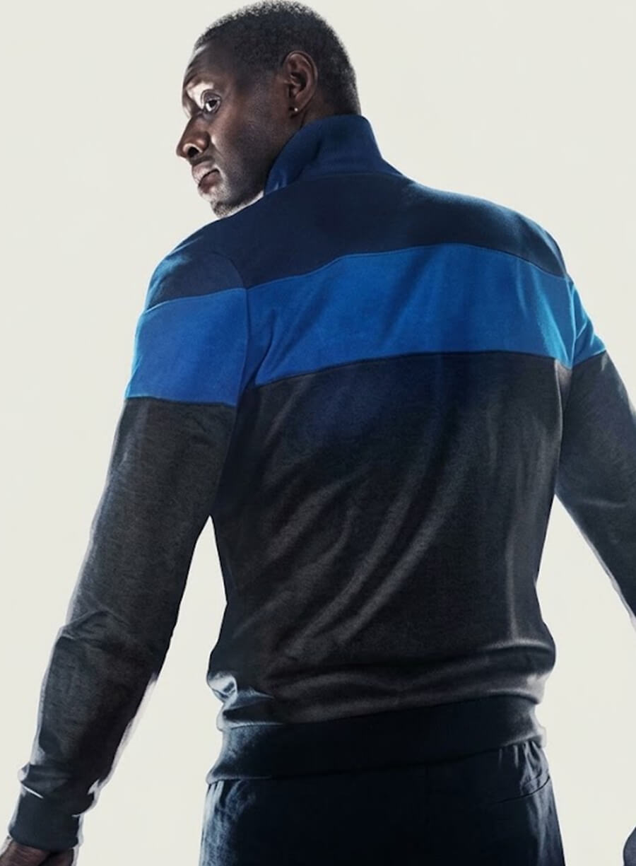 Assane Diop Blue Track Jacket