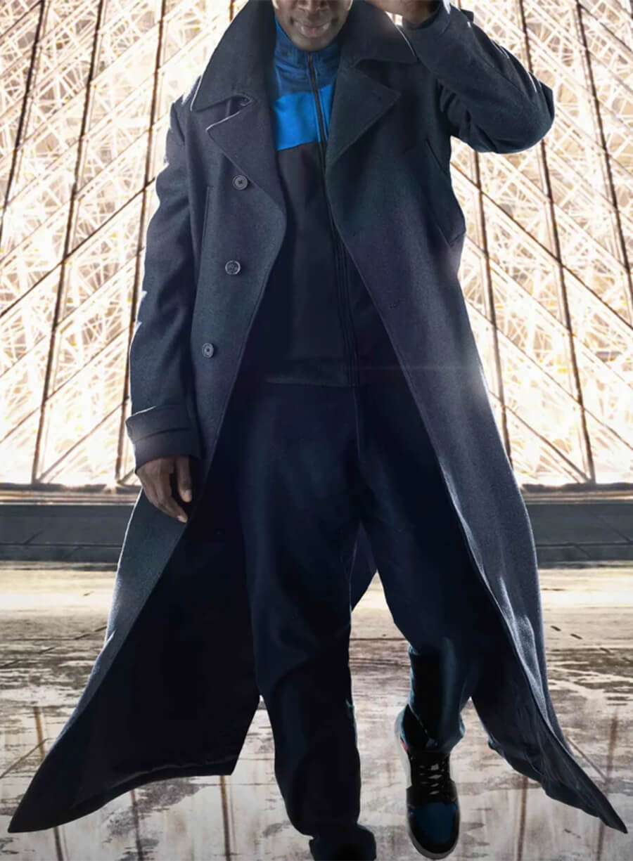 Manteau gris de Lupin Saison 4