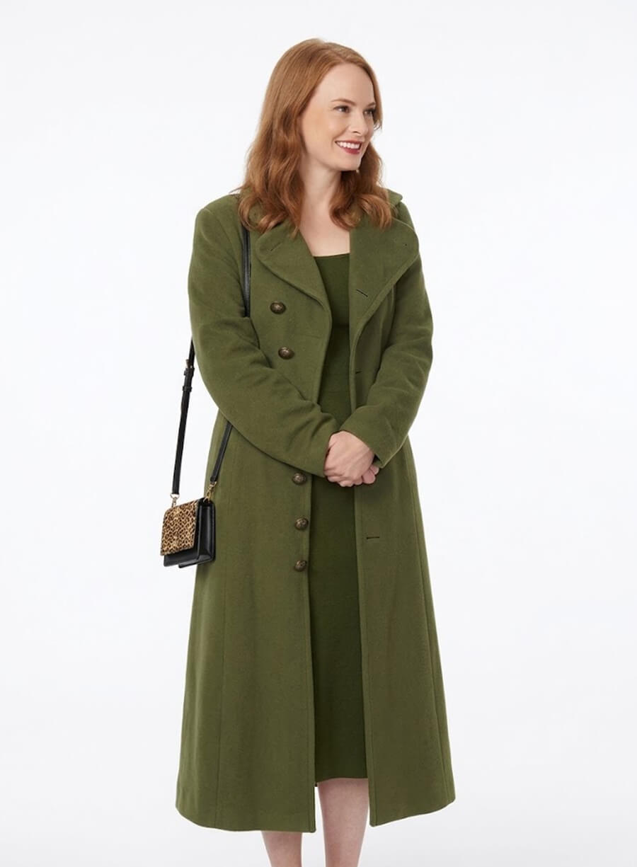 Alex Paxton-Beesley Green Wool Coat