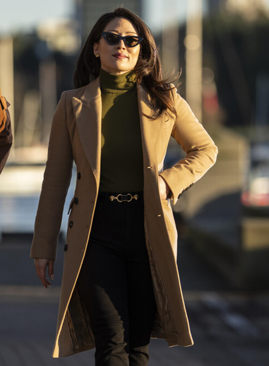 Reenie Greene Tracker S01 Brown Trench Coat