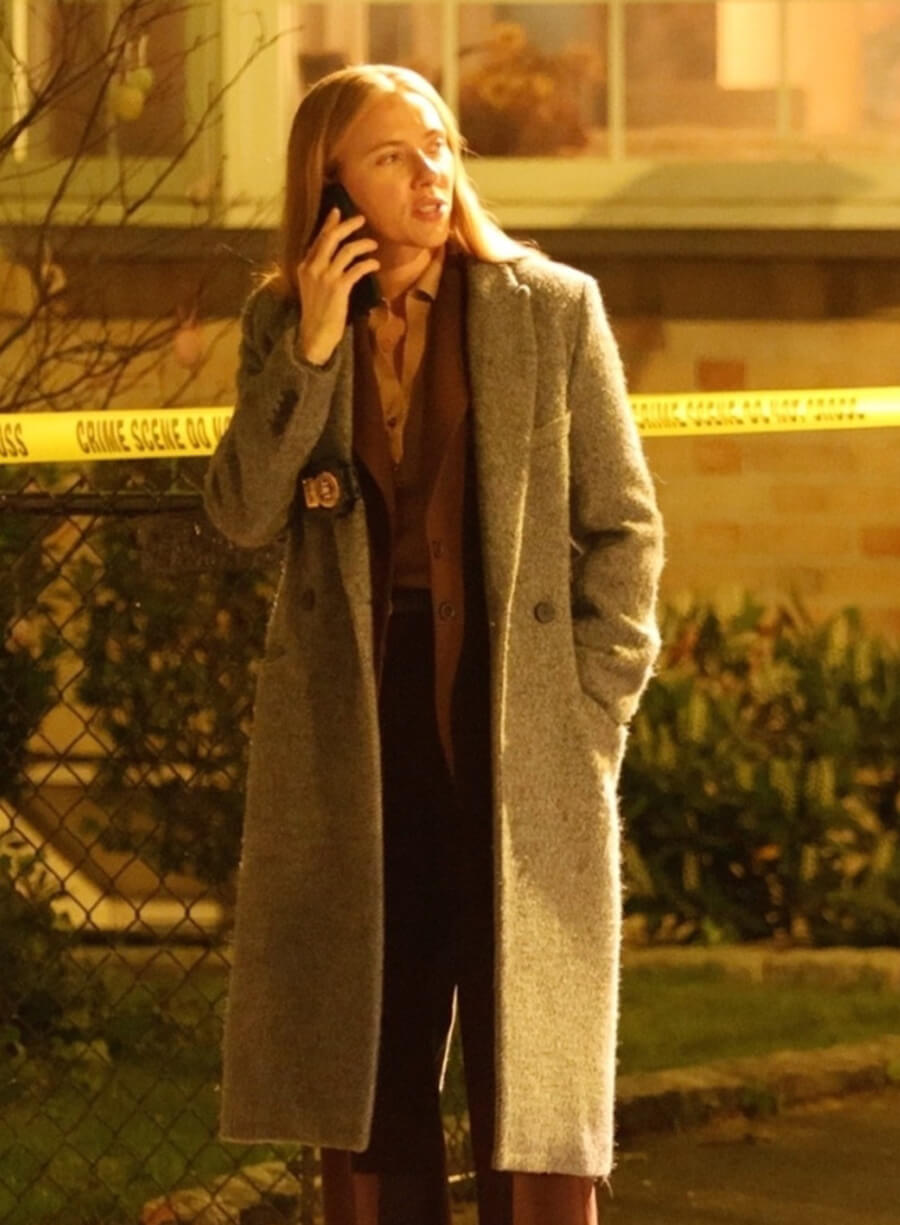 Scarlett Johansson The Exorcist: Martyrs 2027 Grey Wool Coat