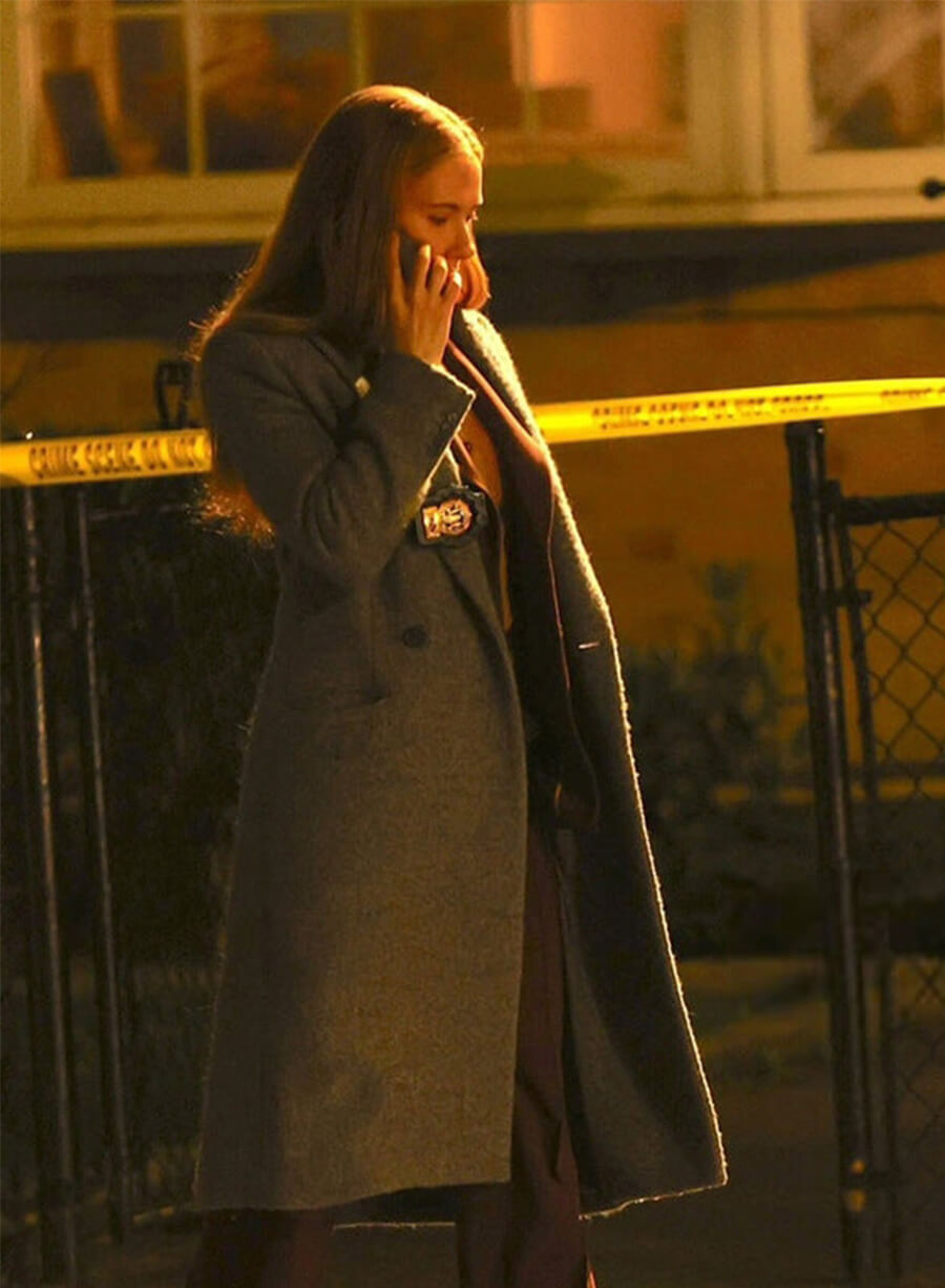 Julie Miller Grey Wool Coat 