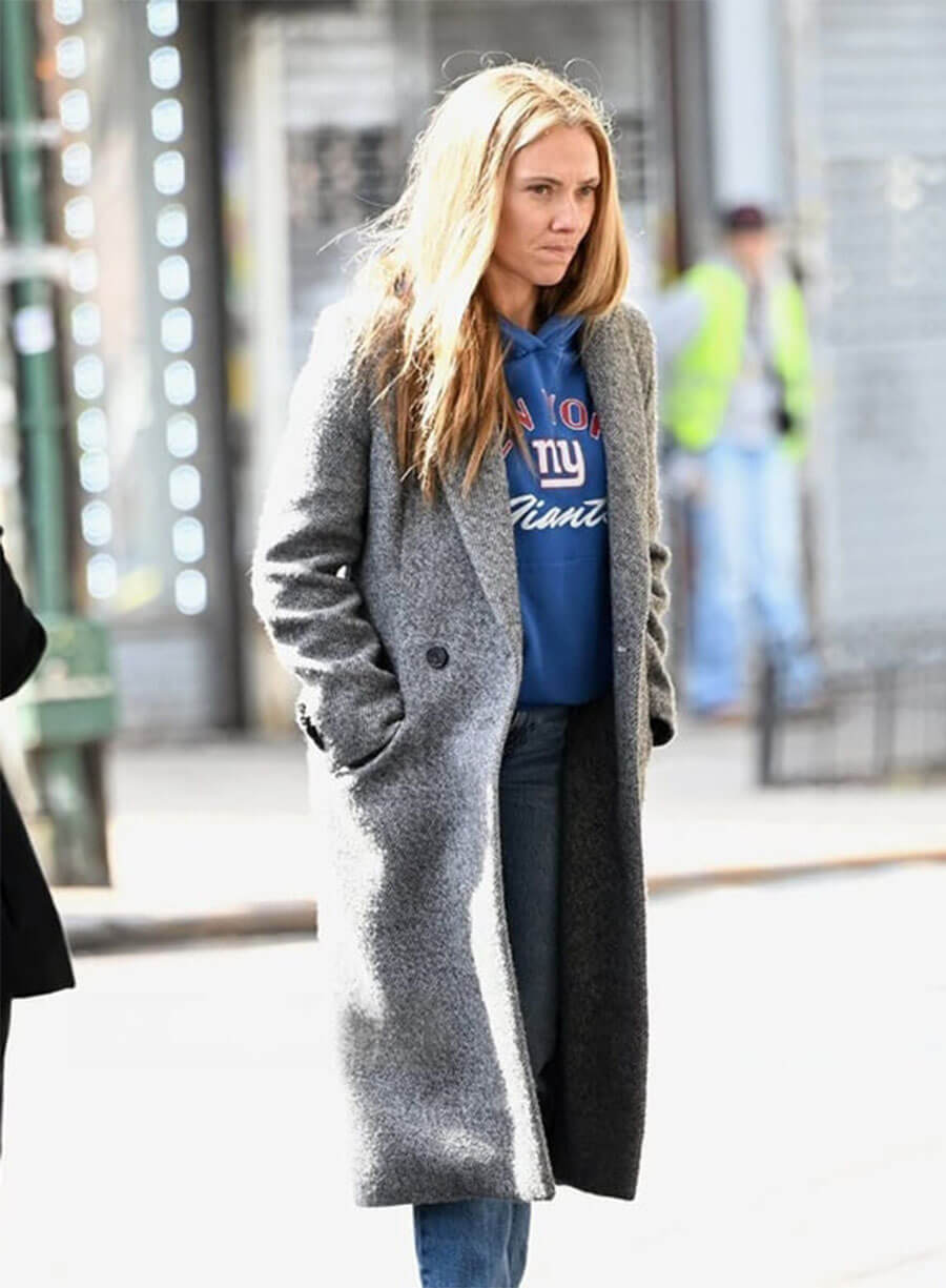 Scarlett Johansson Wool Coat