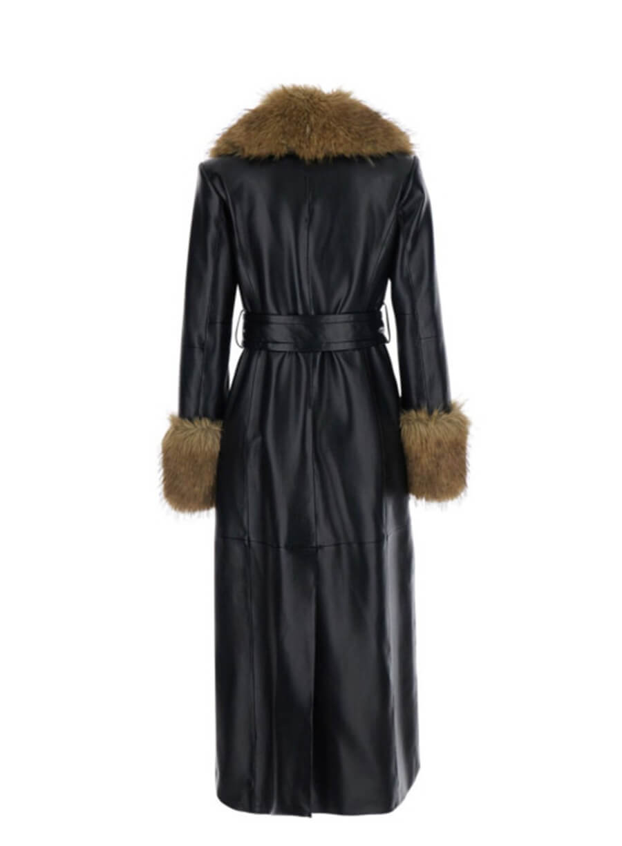 MobLand S01 Seraphina Black Shearling Coat