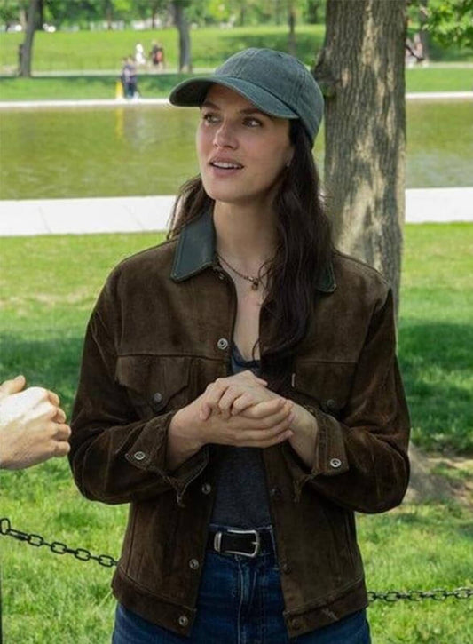 Jessica brown findlay silo S03 brown jacket