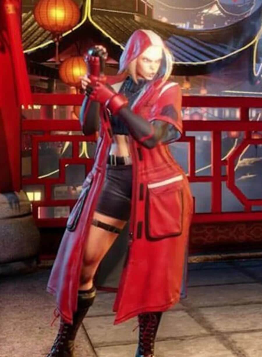 Street Fighter 6 Cammy Red Leather Coat