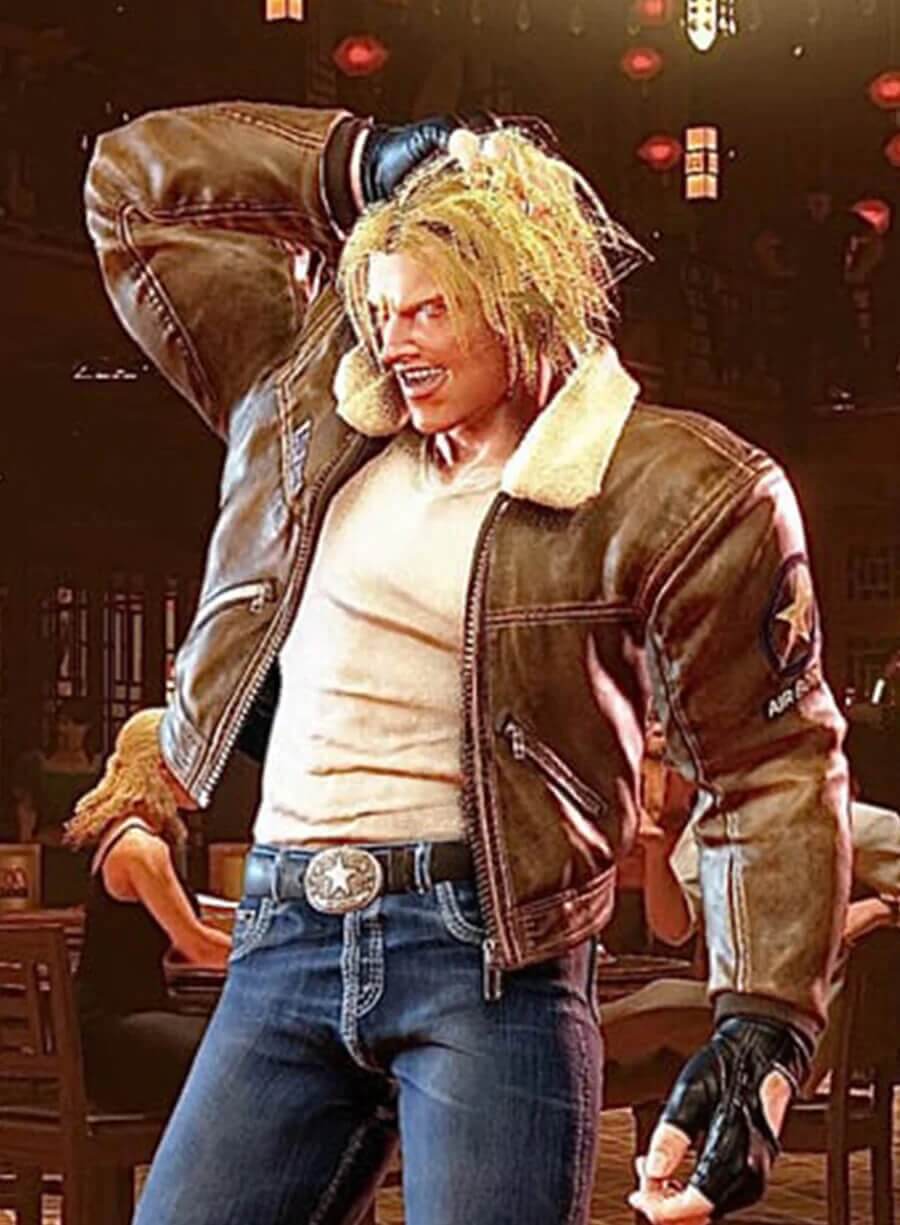 Street Fighter 6 Terry Borgard Brown Leather Jacket