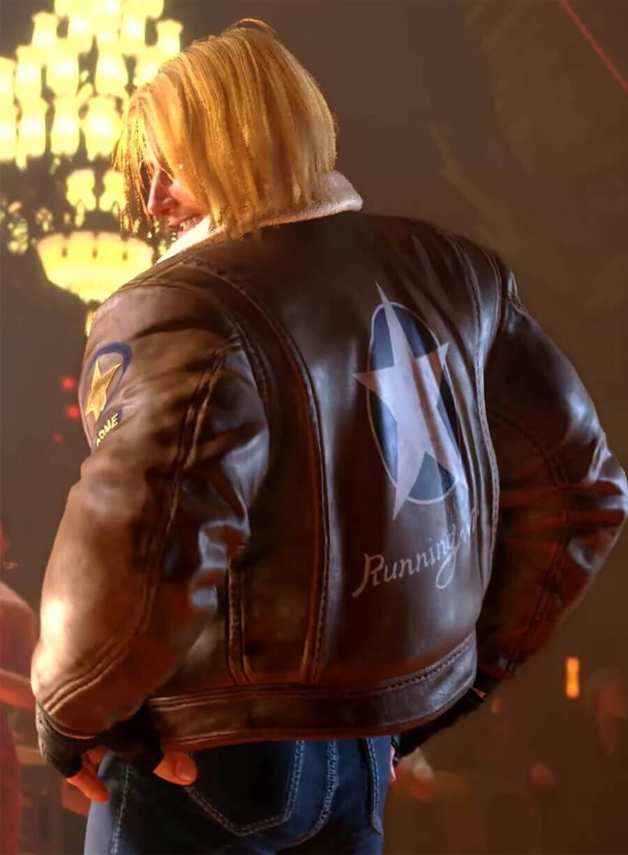 Street Fighter 6 Terry Borgard Brown Leather Jacket