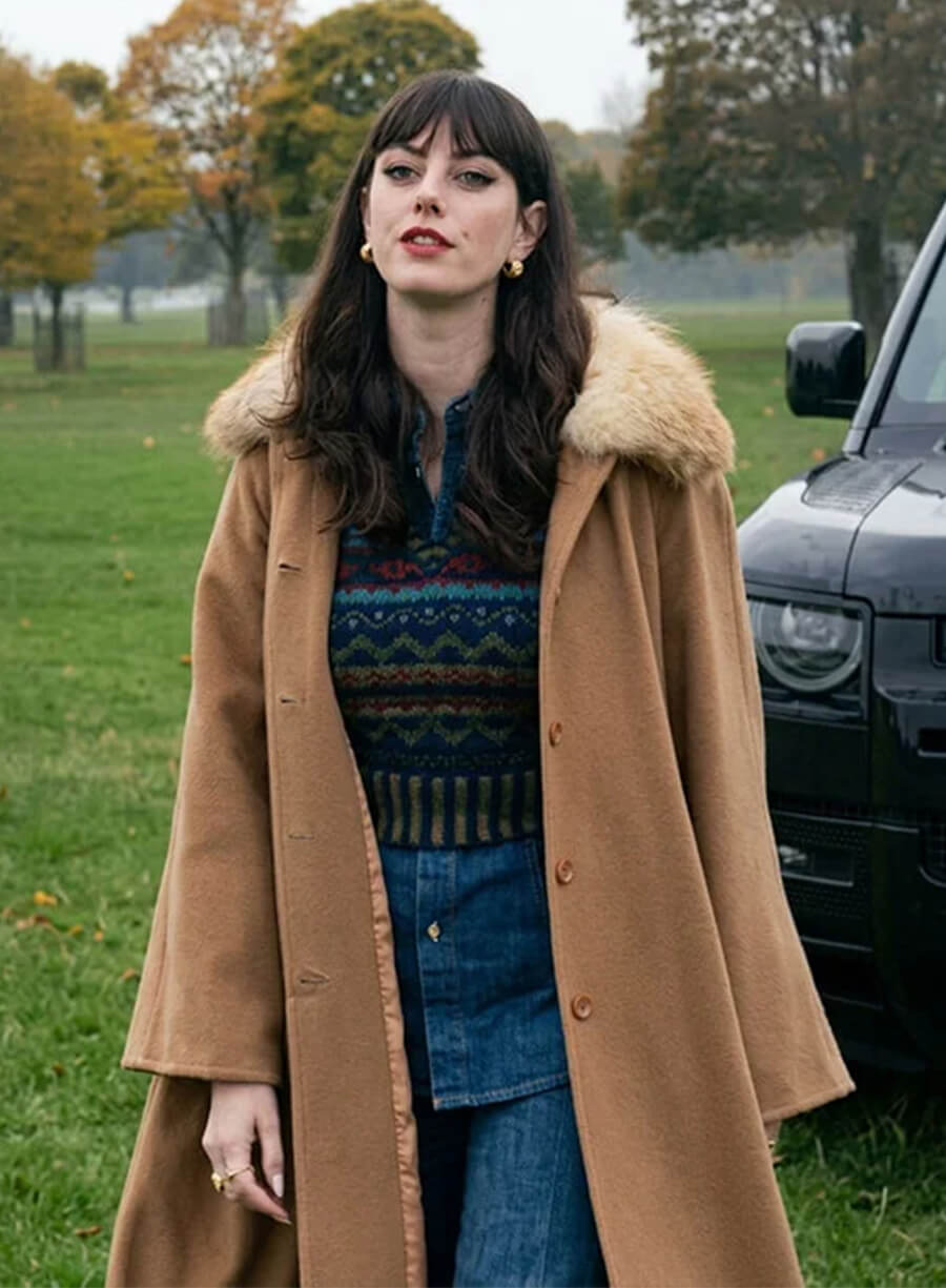 Susie Glass The Gentlemen 2024 Brown Long Coat