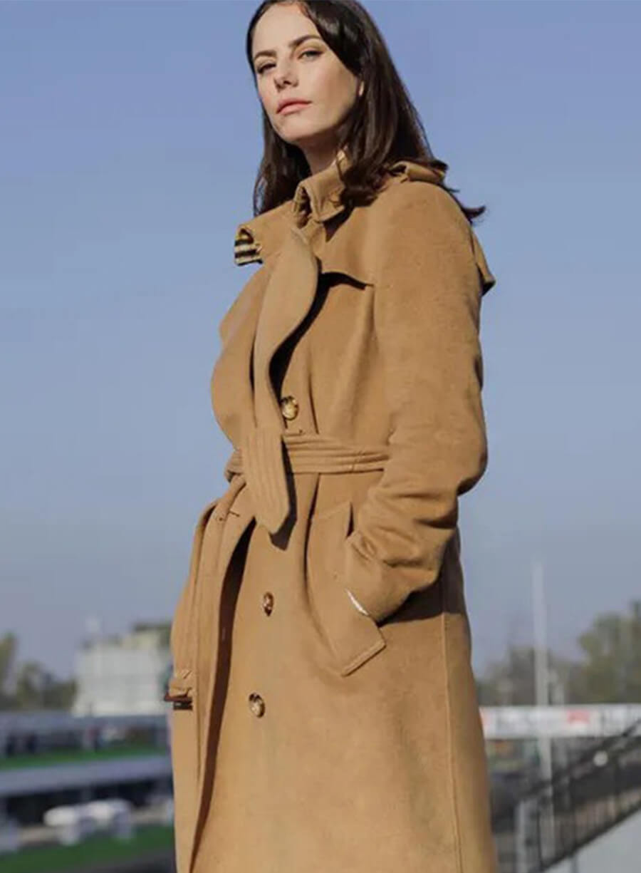 Susie Glass The Gentlemen 2024 Brown Wool Coat