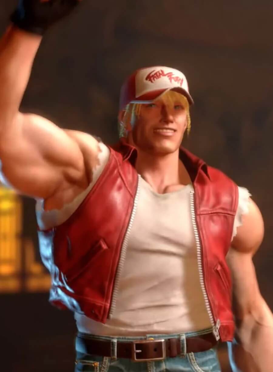 Terry Borgard Street Fighter 6 Red Leather Vest