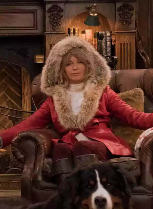 Mrs. Claus Leather Parka Jacket
