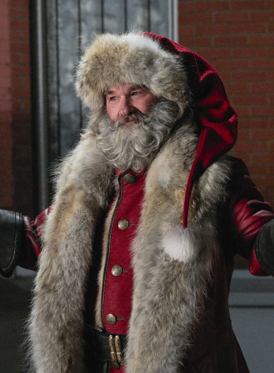 Kurt Russell Santa Claus Fur Costume Coat