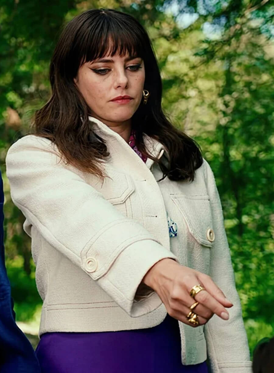 The Gentlemen 2024 Susie Glass White Wool Jacket