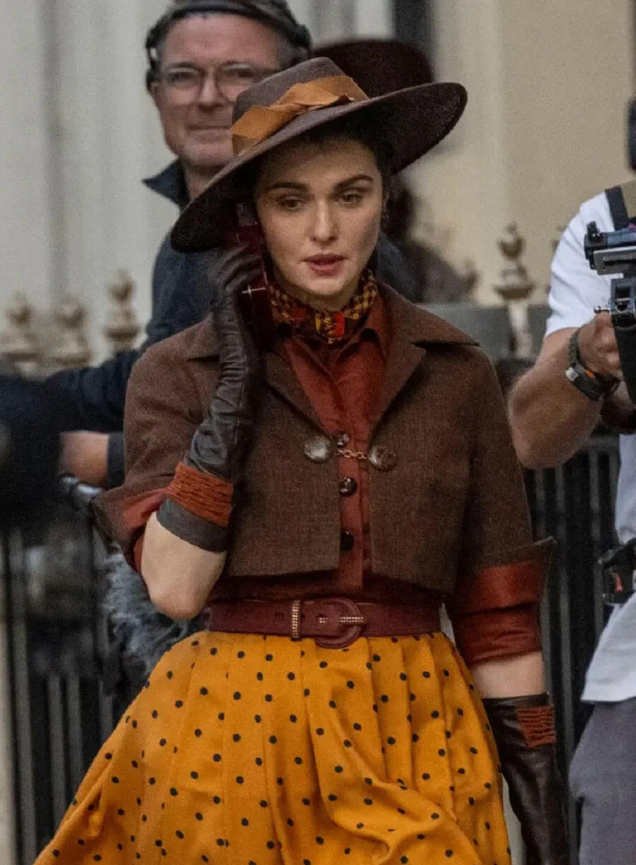 The Mummy 4 Rachel Weisz Brown Wool Jacket