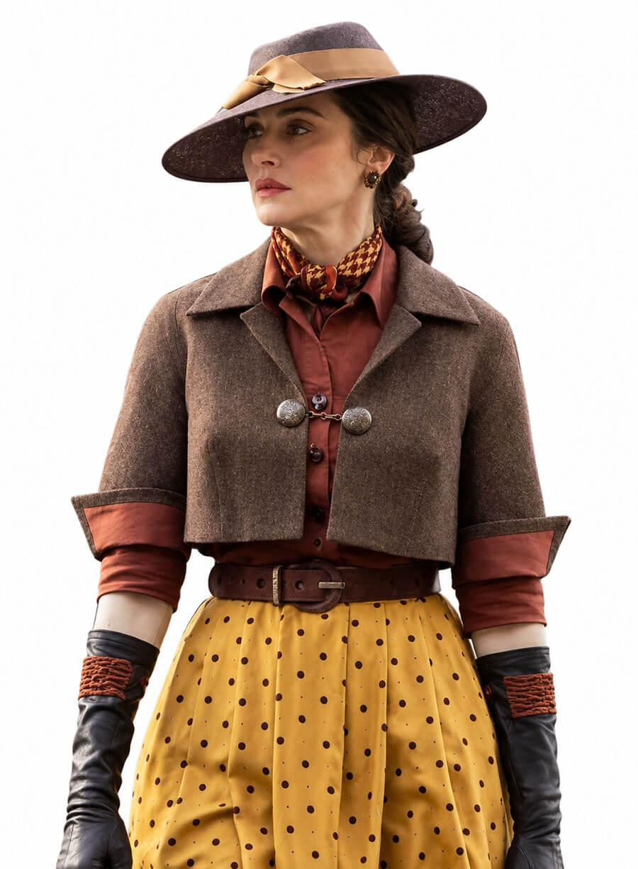 The Mummy 4 Evelyn Carnahan Brown Wool Jacket