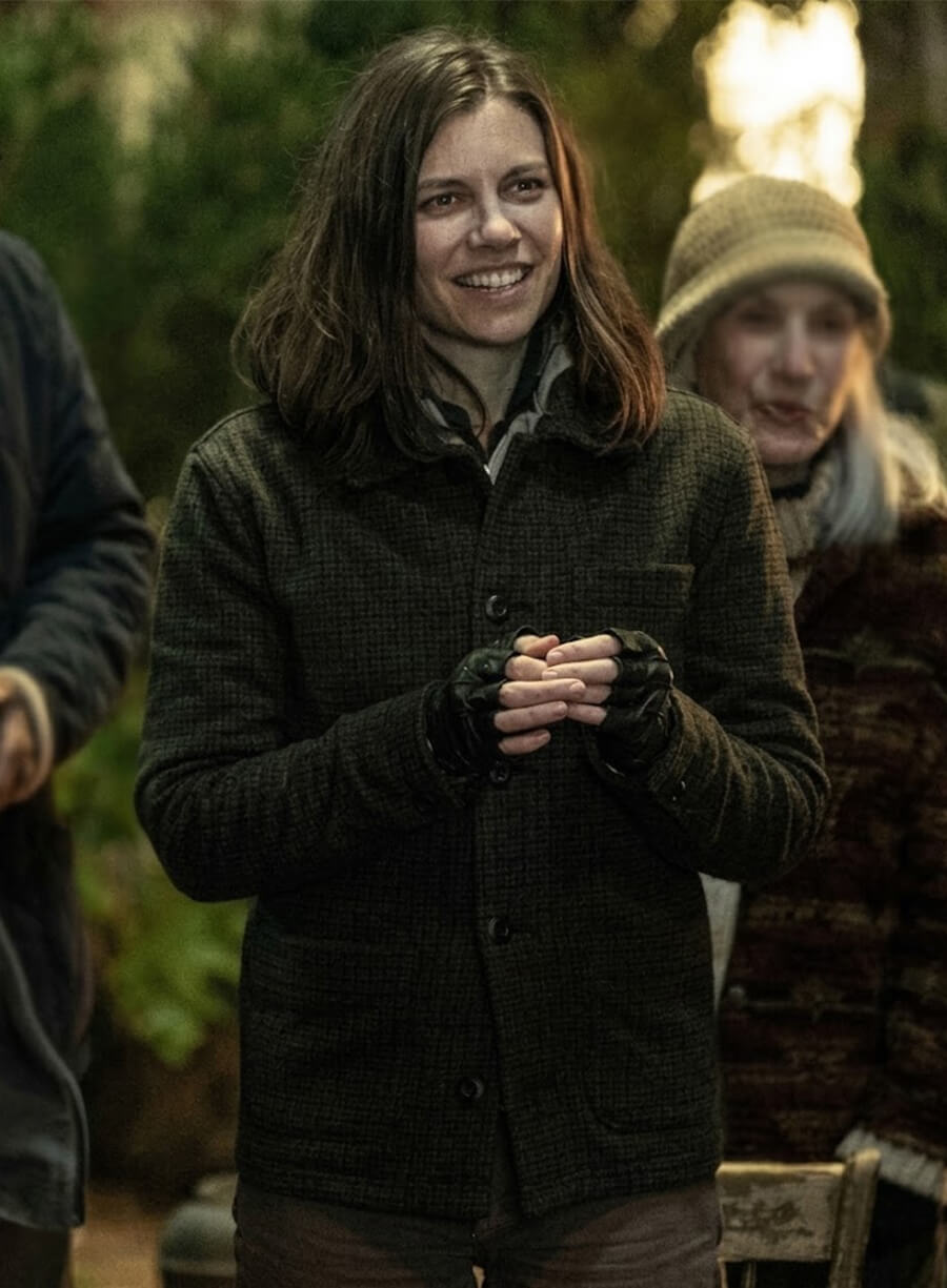 The Walking Dead: Dead City S03 Lauren Cohan Houndstooth wool Jacket