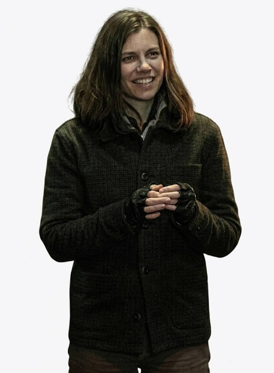Lauren Cohan Houndstooth Plaid Jacket