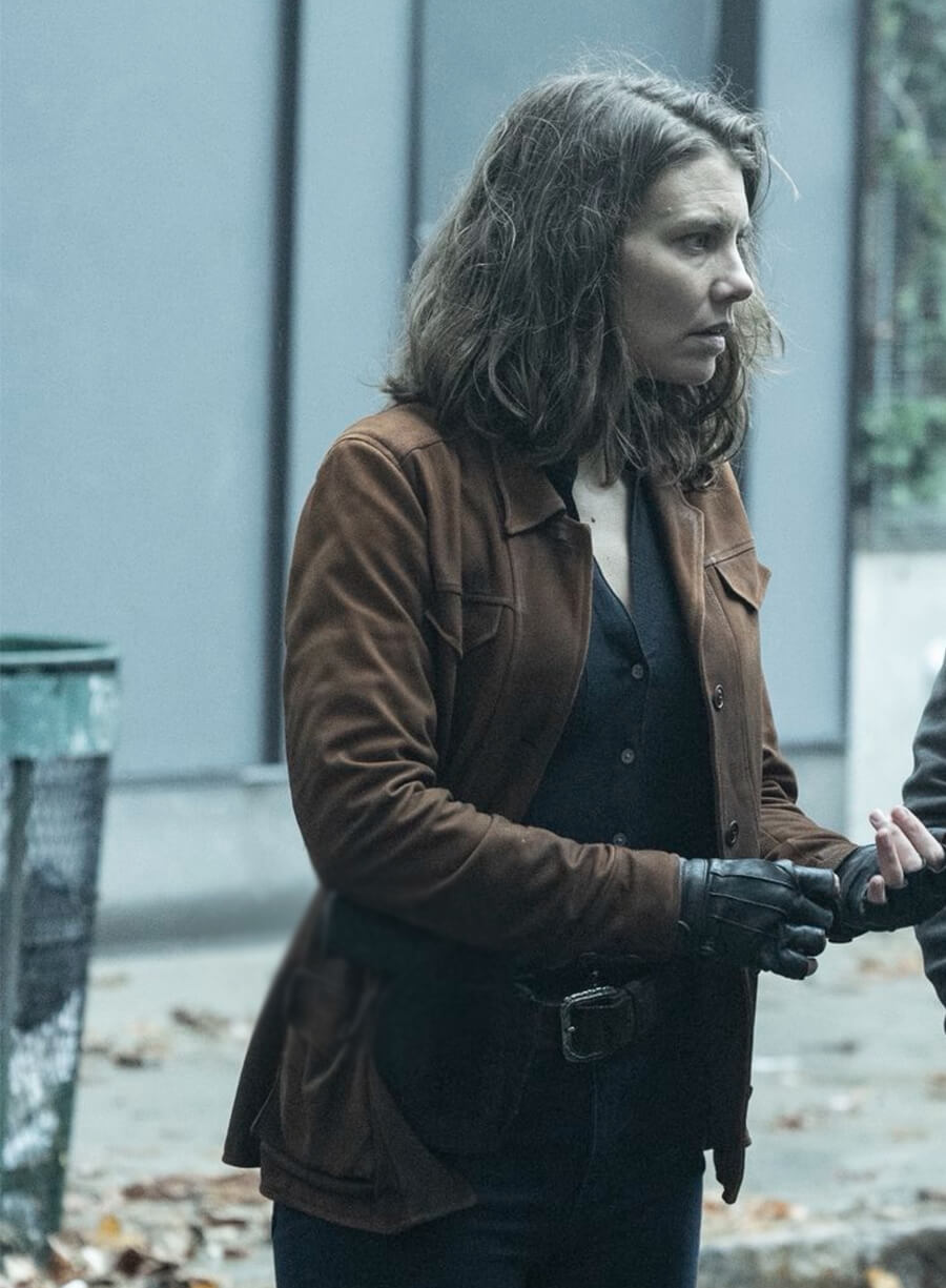 Lauren Cohan The Walking Dead City Brown Jacket