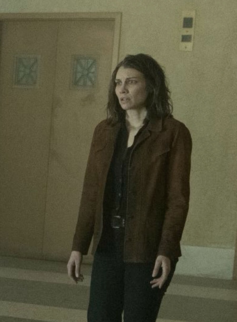 Lauren Cohan The Walking Dead City S03 Brown Suede Jacket