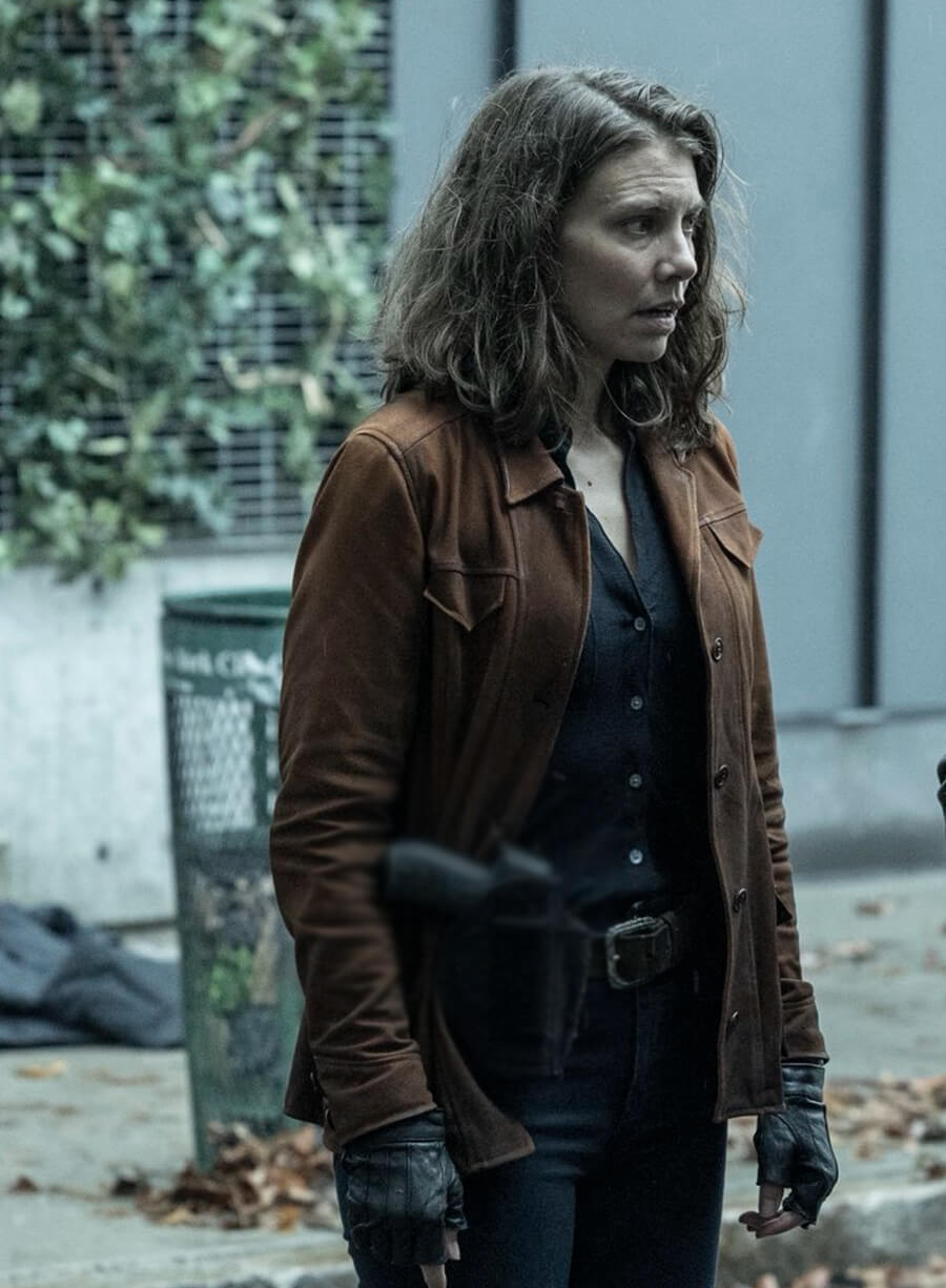 The Walking Dead: Dead City Maggie Brown Suede Jacket