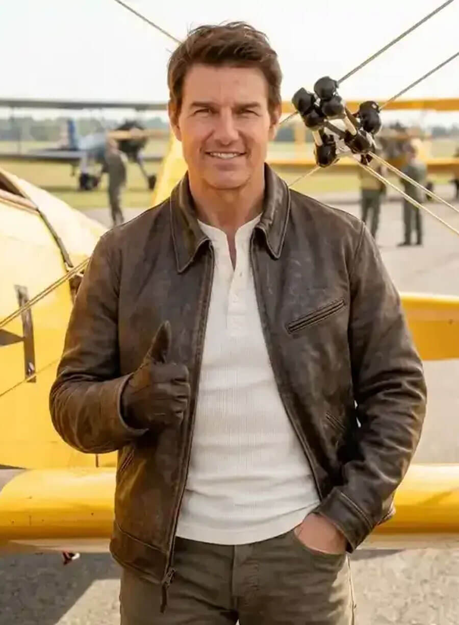 Tom Cruise Digger 2026 Digger Rockwell Leather Jacket